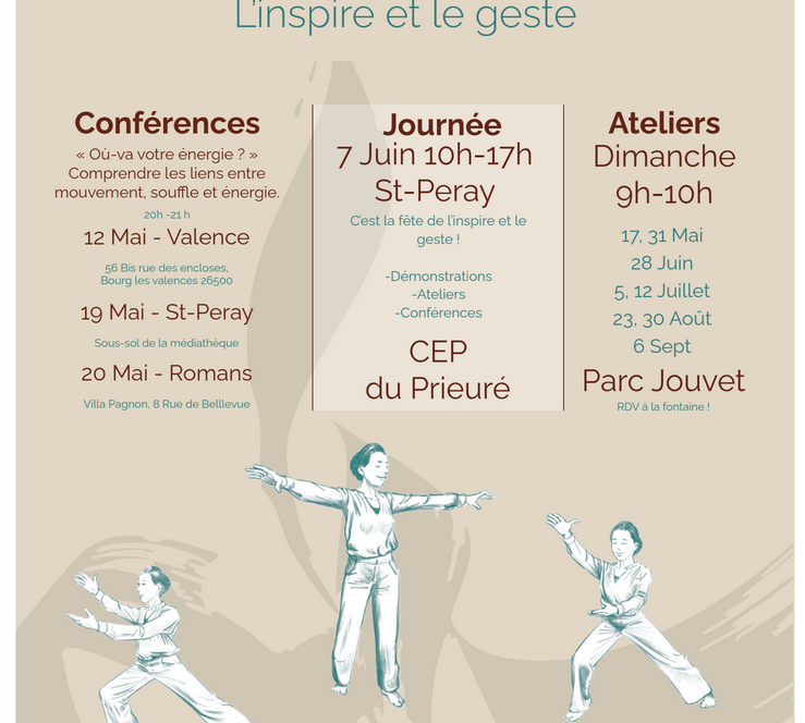 Conférences à Valence , Romans et St-Peray /Ateliers au parc Jouvet